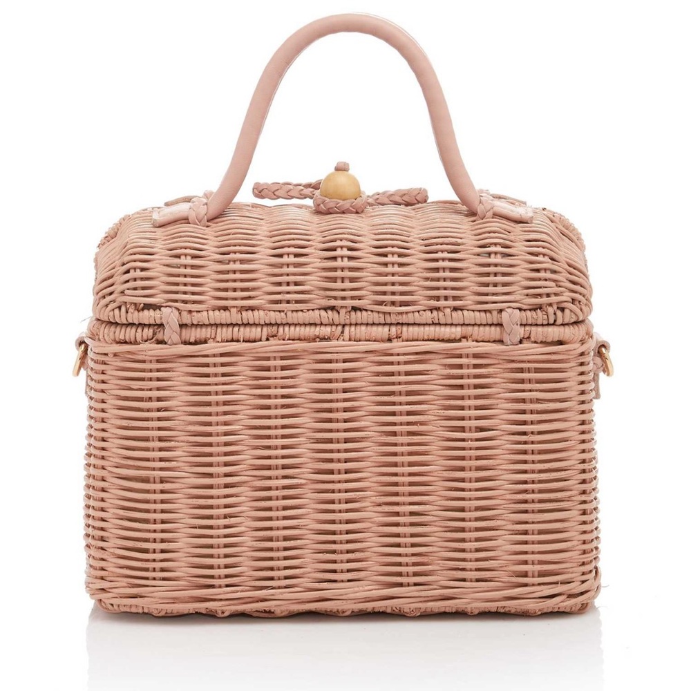 Ulla Johnson Perle Wicker Rattan Shoulder Bag